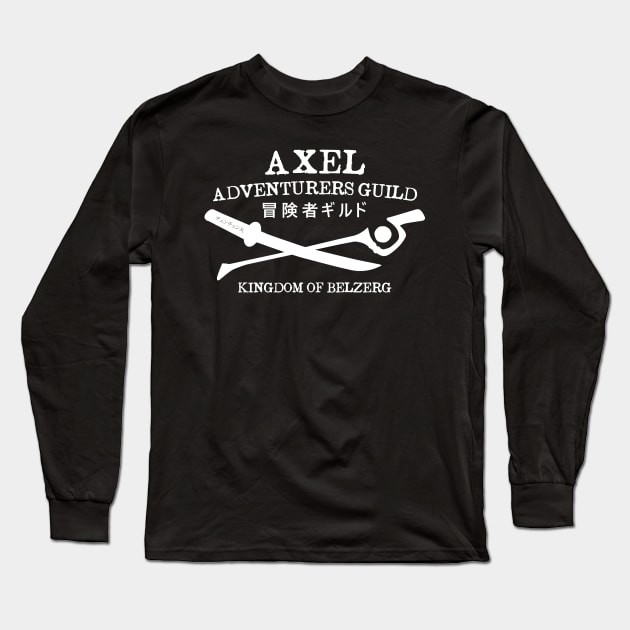 Axel Adventurers Guild - White Long Sleeve T-Shirt by Bitpix3l